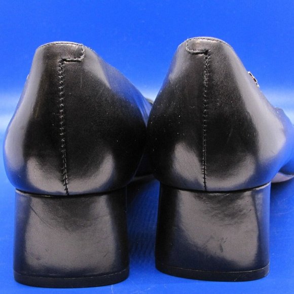 Tory Burch Elizabeth Round Toe Black 1.75" Block Heel with Ankle Details 9.5M - Picture 9 of 16